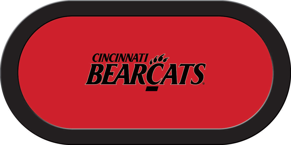 Cincinnati Bearcats poker table felt