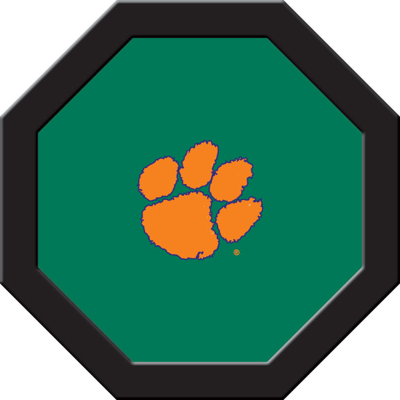 Clemson Tigers Game Table Felt Green