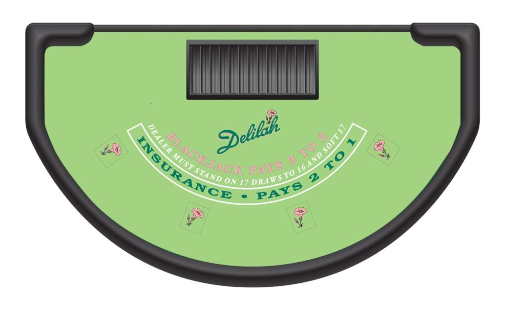 Custom Blackjack Table Felt Casino Design Layout
