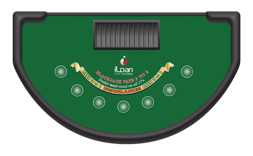 Custom Blackjack Table Felt Casino Design Layout