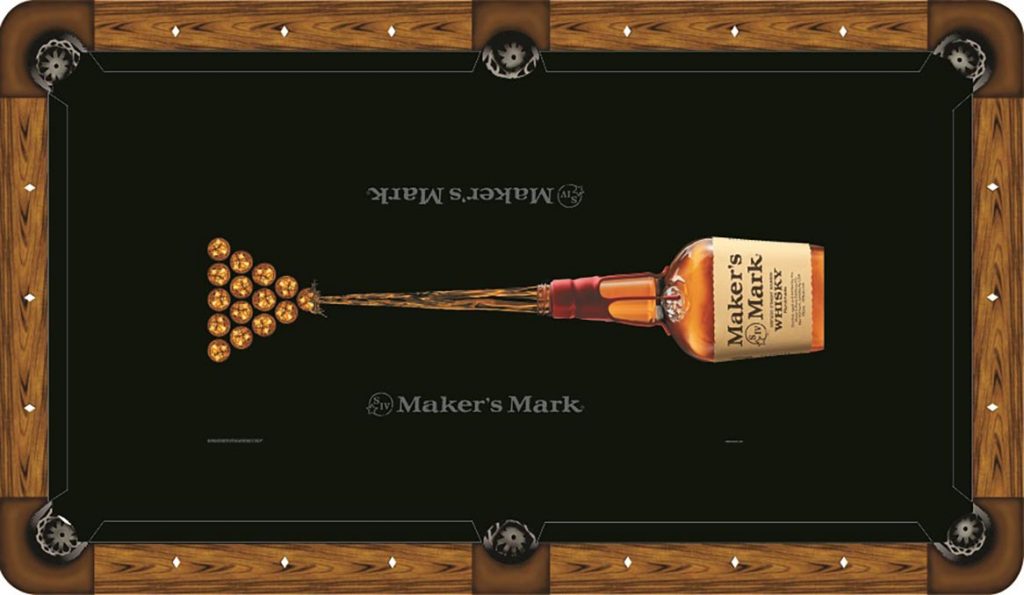 Custom Design Pool Table Felt With Matching Printed Rail Cloth