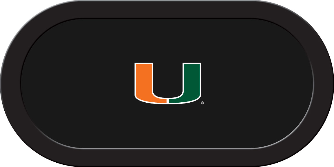 Miami Hurricanes – Texas Hold’em Felt (C)