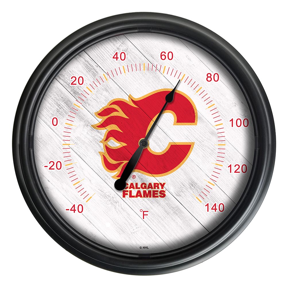 Calgary Flames Indoor/Outdoor LED Thermometer