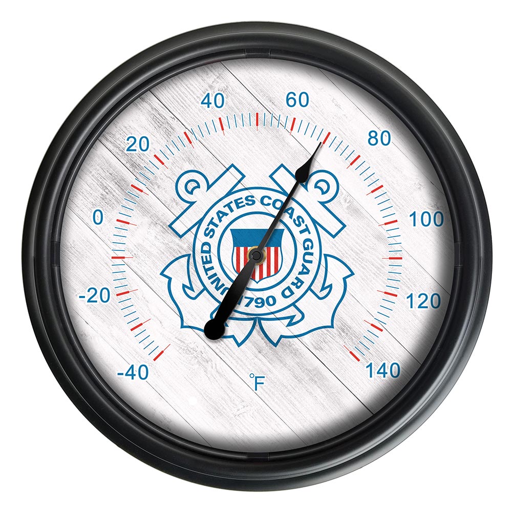 United States Coast Guard Indoor/Outdoor LED Thermometer