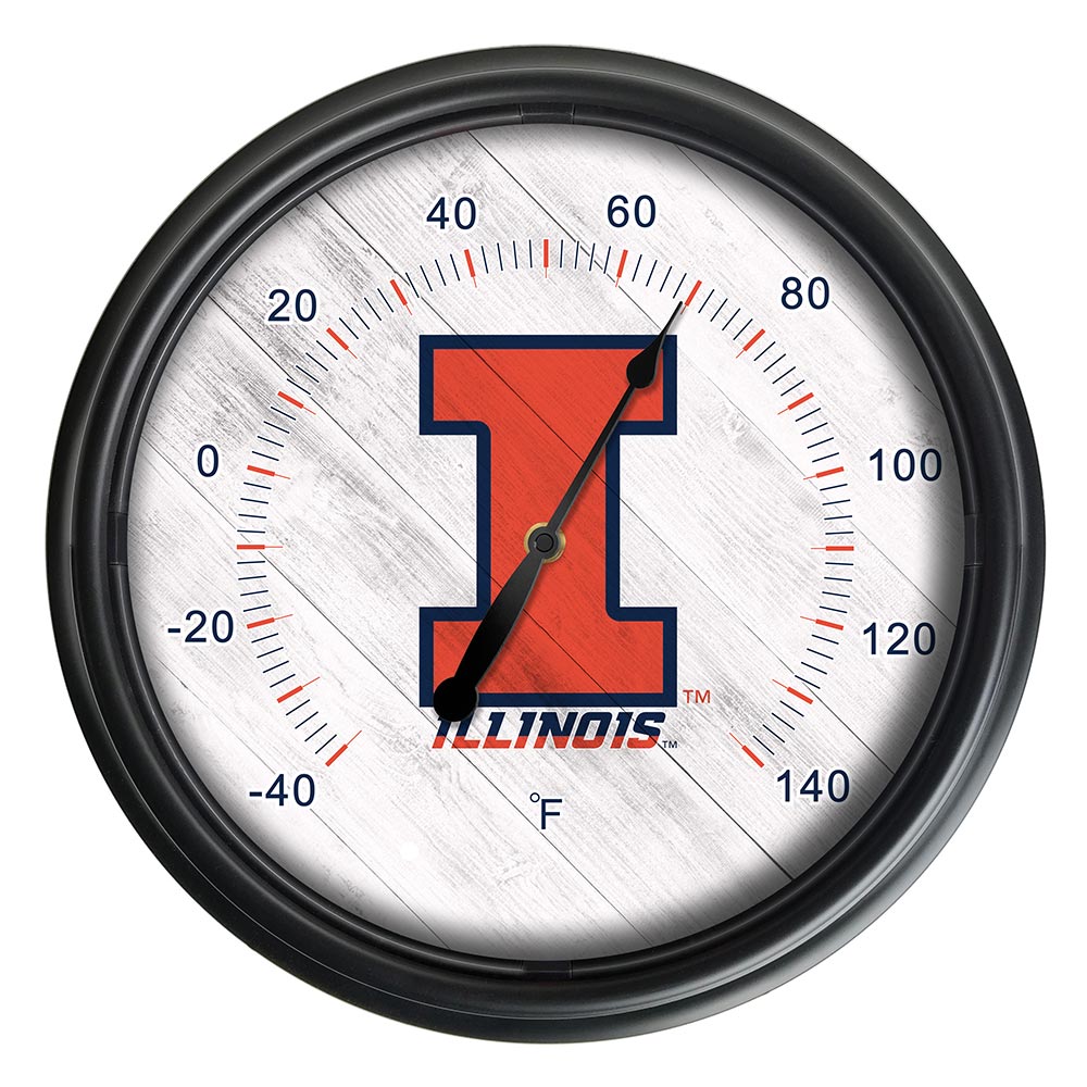 University of Illinois Indoor/Outdoor LED Thermometer