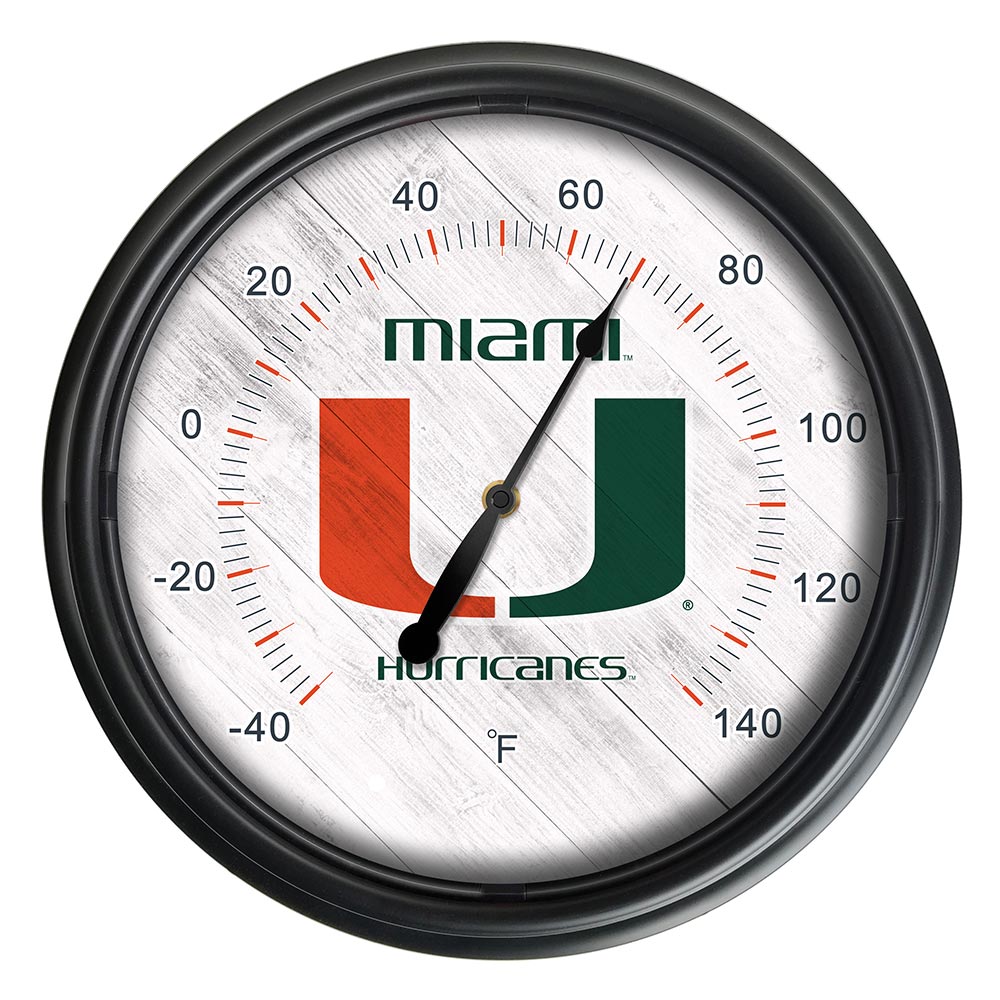 University of Miami (FL) Indoor/Outdoor LED Thermometer