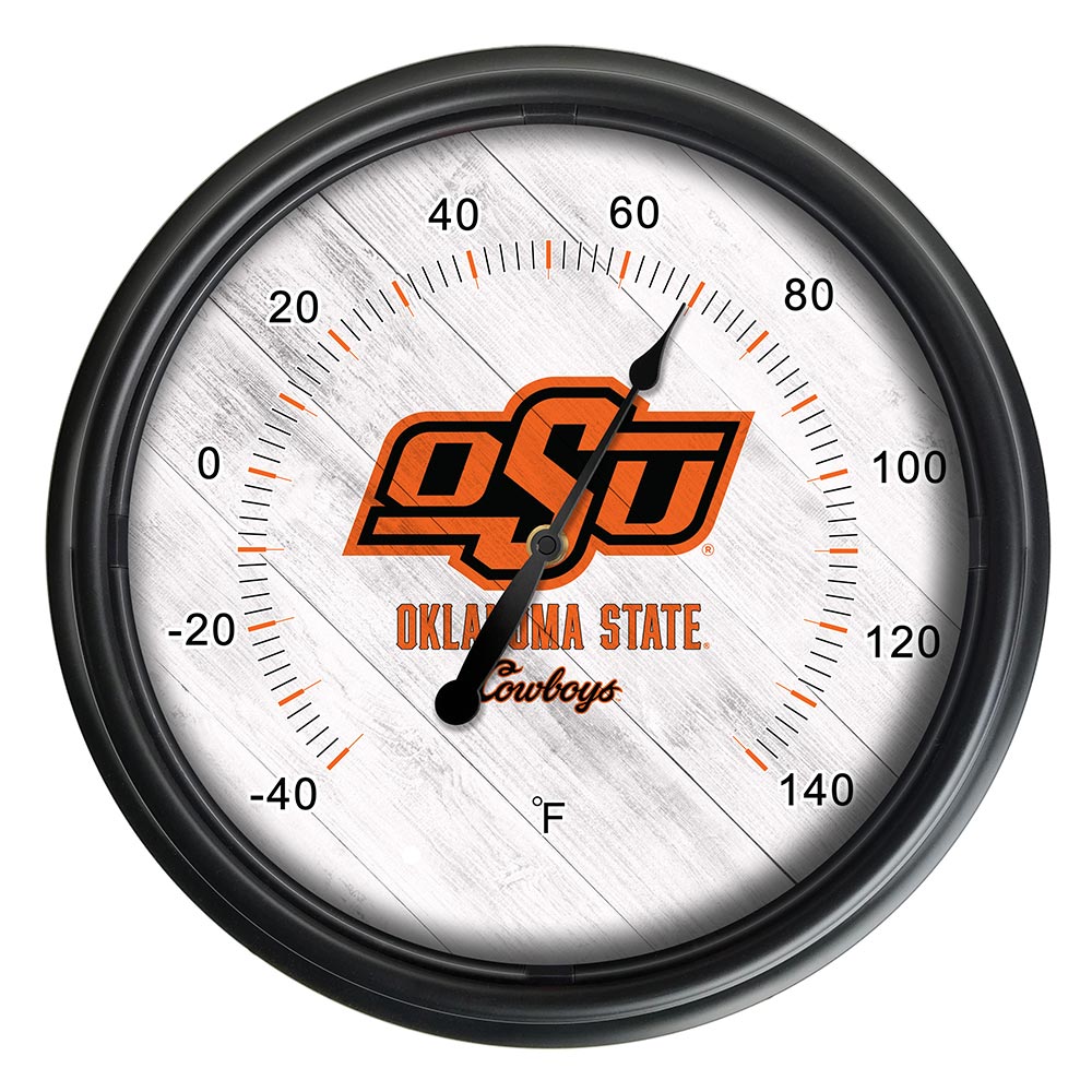 Oklahoma State University Indoor/Outdoor LED Thermometer