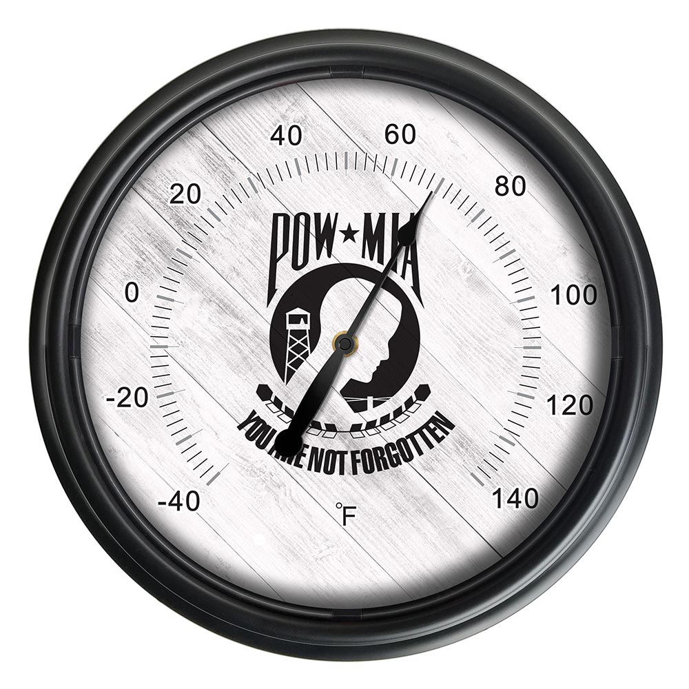 POW/MIA Indoor/Outdoor LED Thermometer