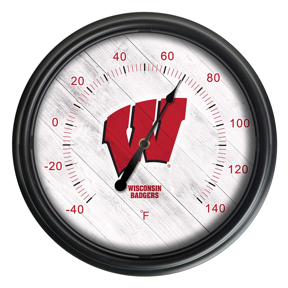 University of Wisconsin (W) Indoor/Outdoor LED Thermometer
