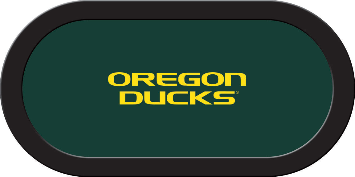 Oregon Ducks poker table felt