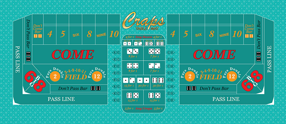 Outdoor Craps Table Layout