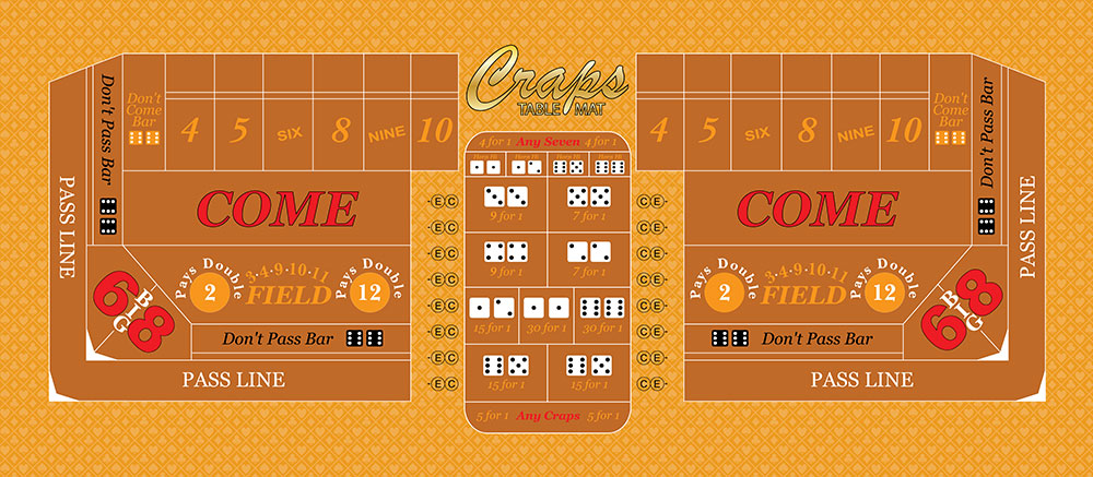 Outdoor Craps Table Layout