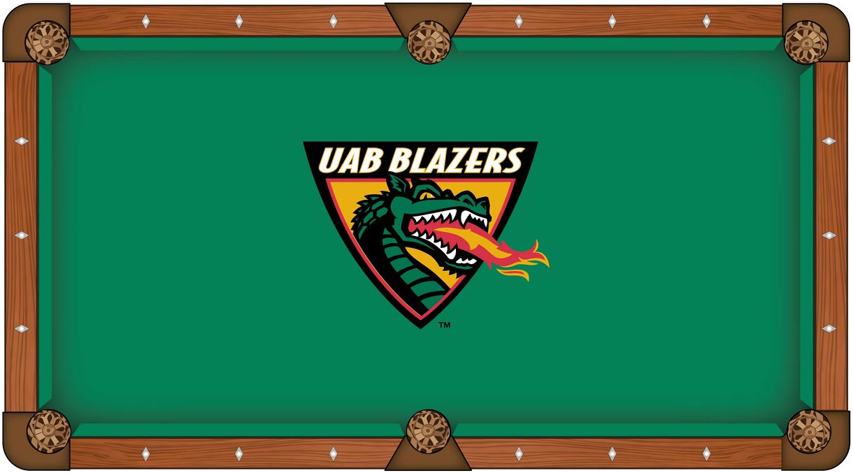 UAB Blazers pool table felt