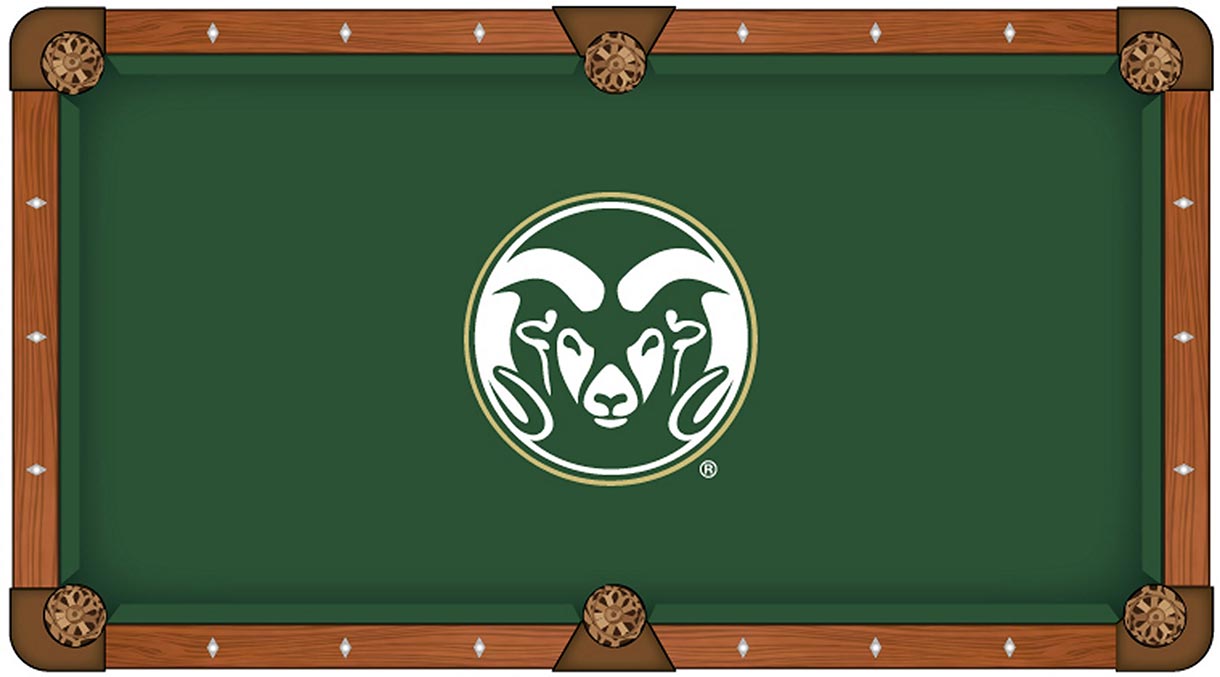 Colorado State Rams pool table felt