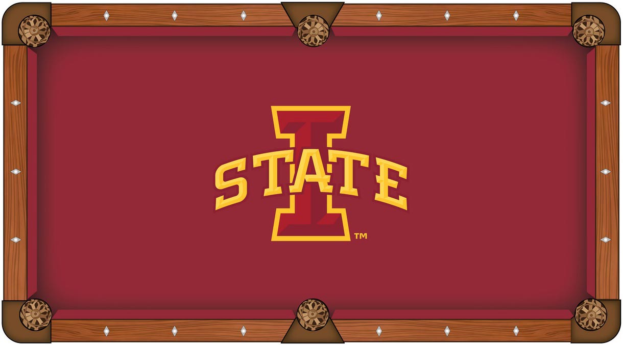 Iowa State University Pool Table Cover w/ Cyclones Logo 