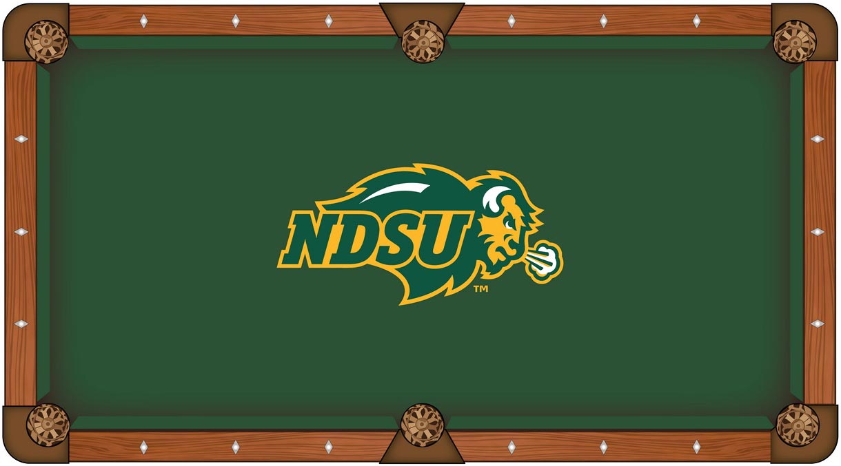 North Dakota State Bison pool table felt