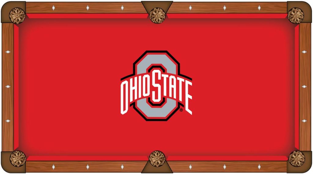 Ohio State Buckeyes Pool Table Felt | Worsted Billiard Cloth