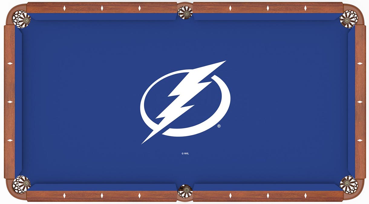 TAMPA BAY LIGHTNING POOL TABLE FELT