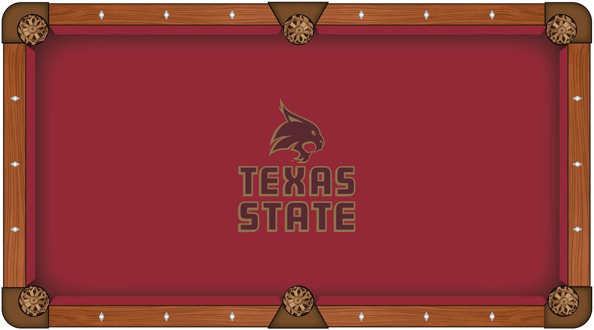 Texas State University Pool Table Felt
