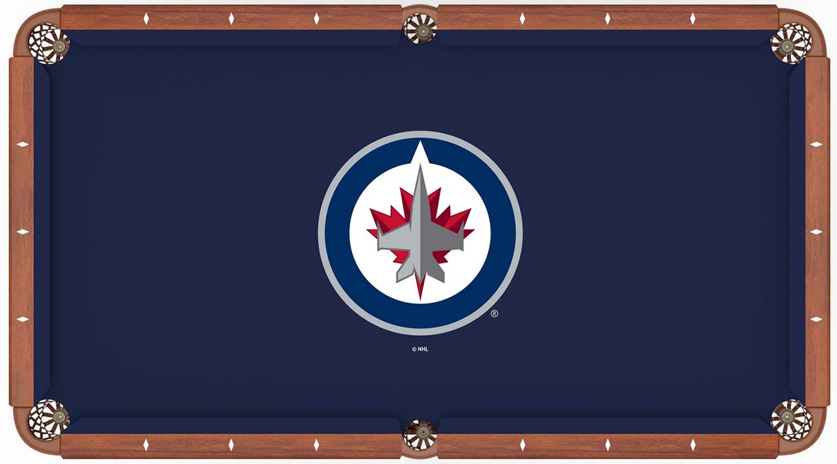 WINNIPEG JETS POOL TABLE FELT