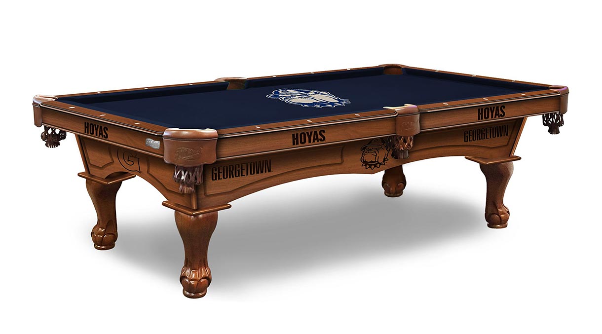 Georgetown Hoyas pool table