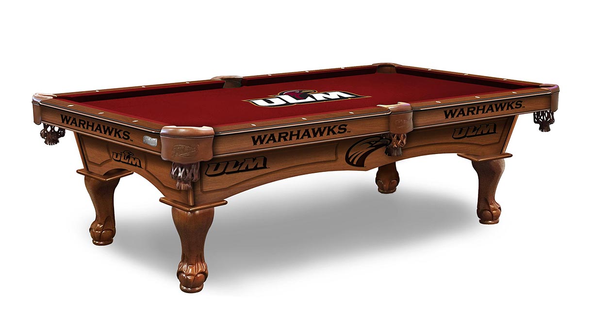 Louisiana Monroe Warhawks pool table