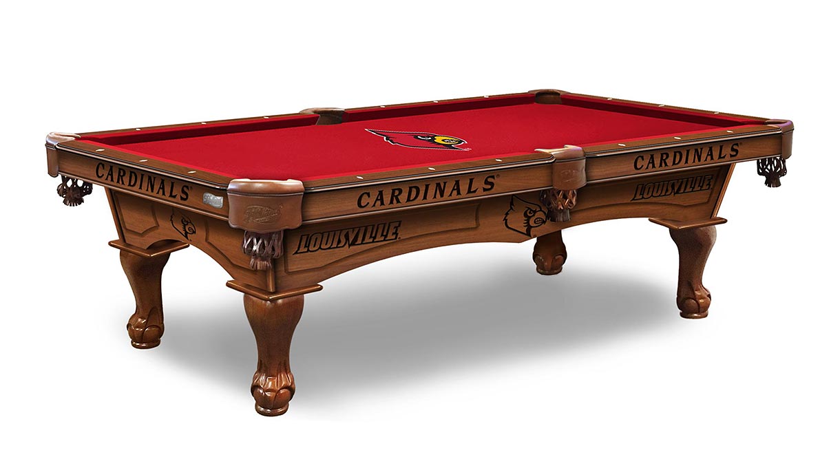 Louisville Cardinals pool table