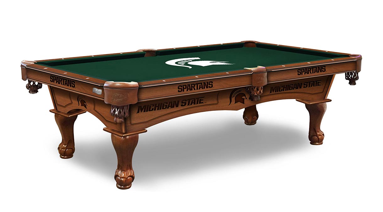 Michigan State Spartans Logo Pool Table