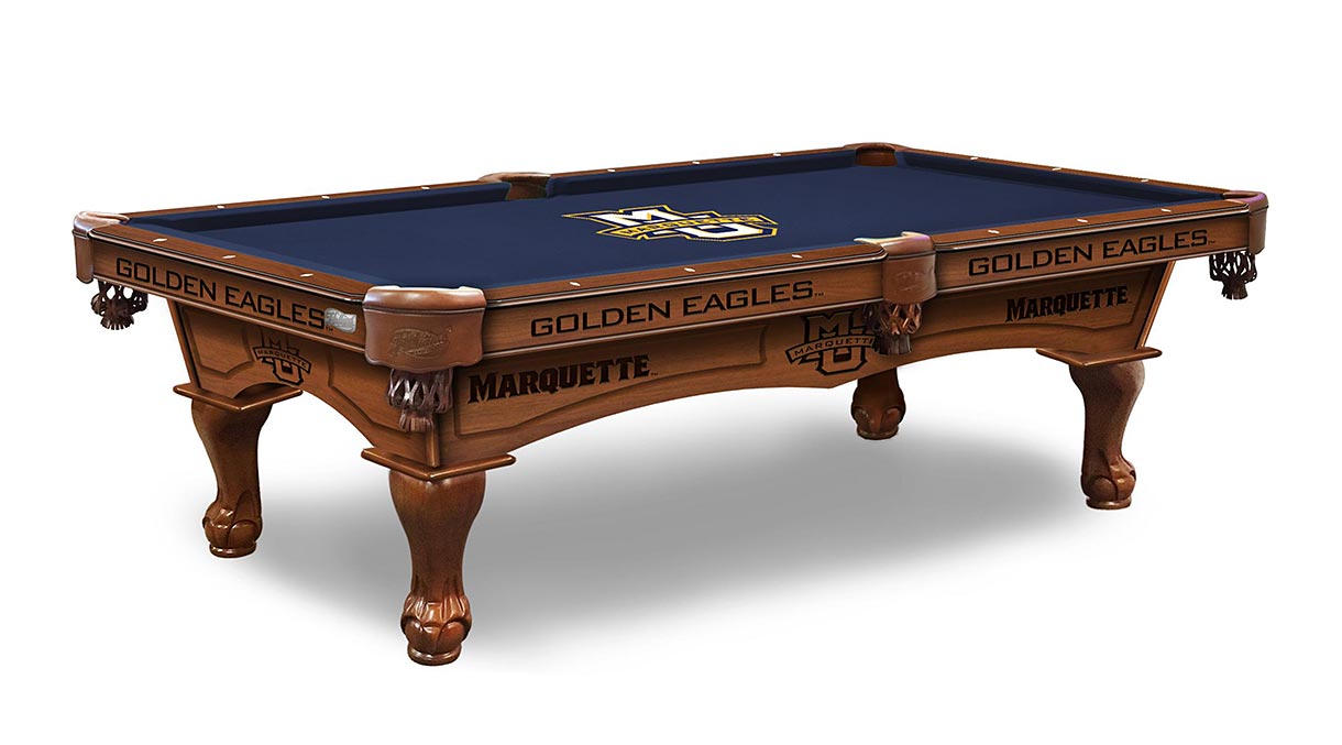 Marquette Golden Eagles Logo Pool Table