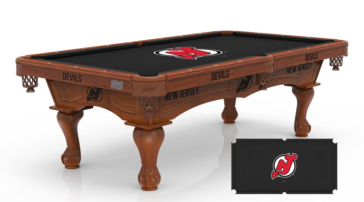 New Jersey Devils Logo Pool Table