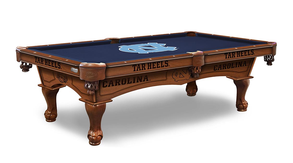 North Carolina Tar heels pool table