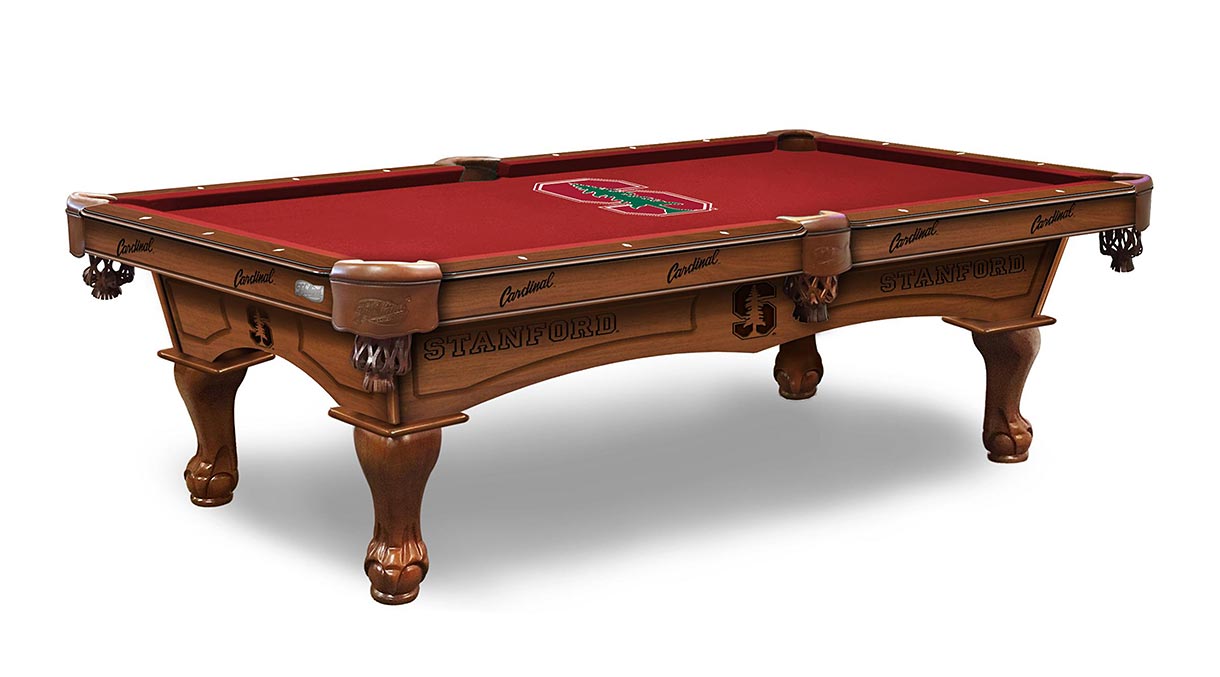 Stanford Cardinal pool table