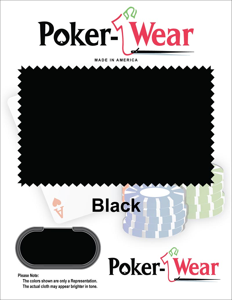 Black Poker Table Felt