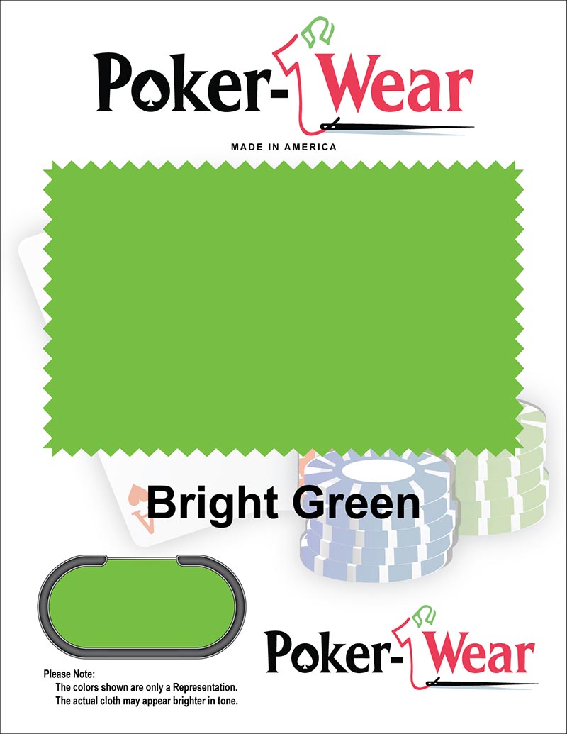 Bright Green Poker Table Felt