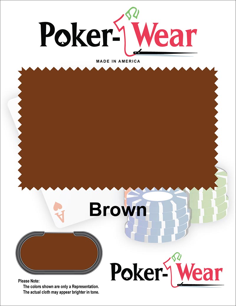 Brown Poker Table Felt