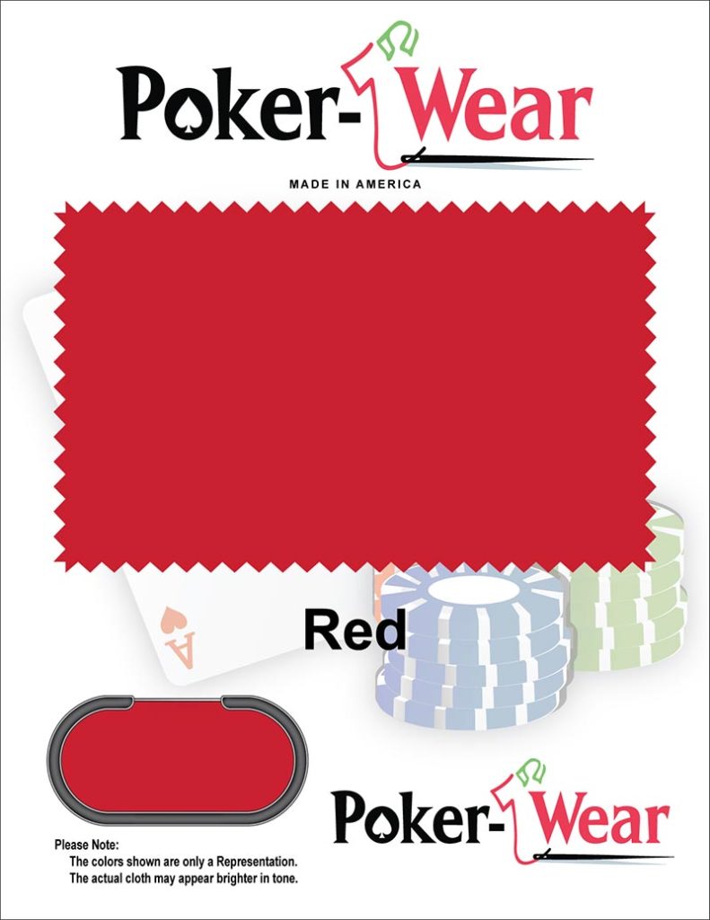 Red Poker Table Felt Casino Grade Speed Cloth