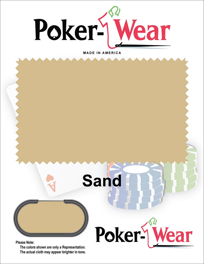 Sand Poker Table Felt