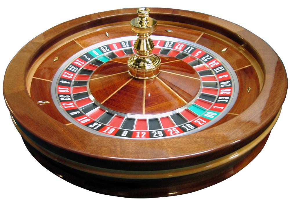 Table top roulette wheel