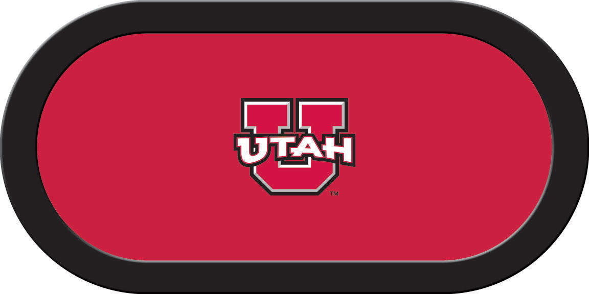 Utah Utes poker table felt