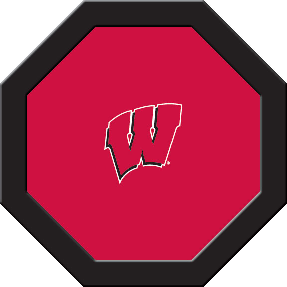 Wisconsin Badgers Octagon Game Table