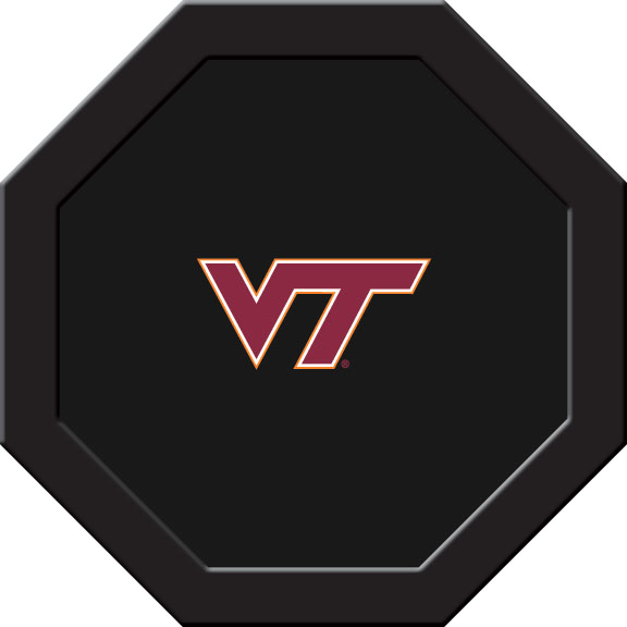 Virginia Tech Game Table Felt Black