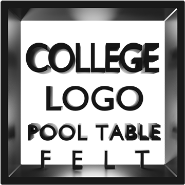 COLLEGE Logo Pool Table Felt
