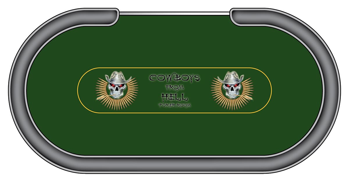 Custom Poker Table Felt Designs Printed on Casino Speed Cloth