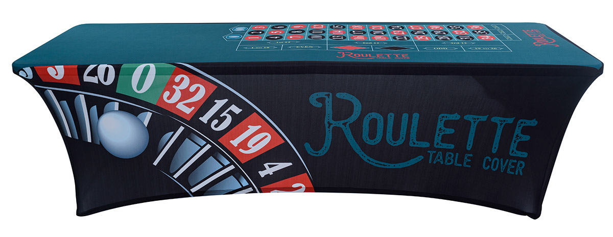 Casino Roulette Spandex Table Cover