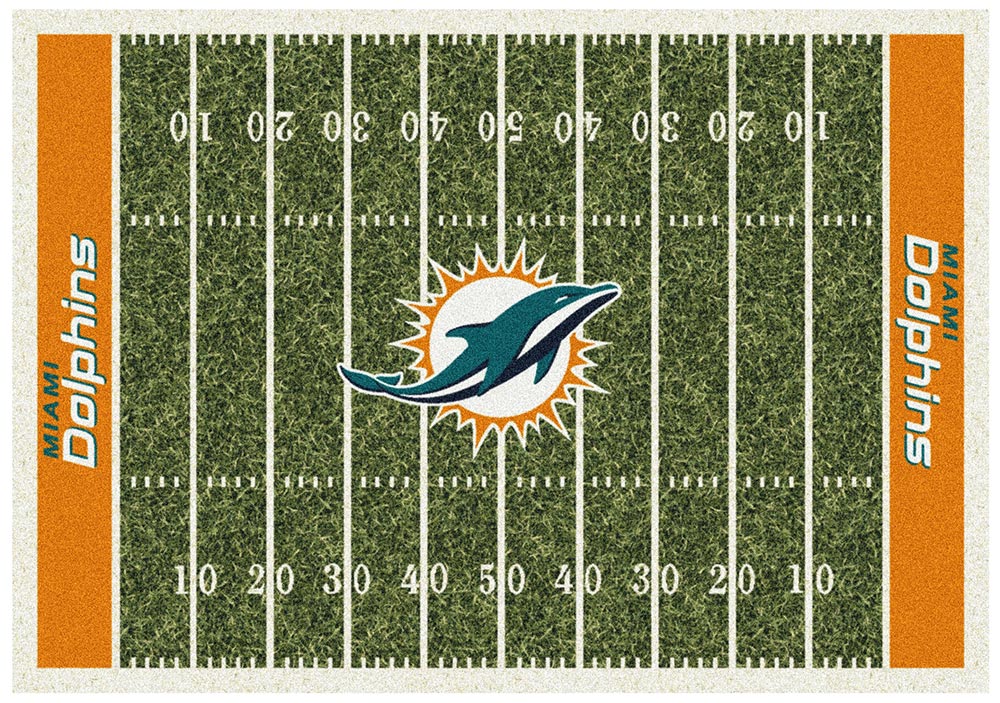 MIAMI DOLPHINS HOMEFIELD RUG