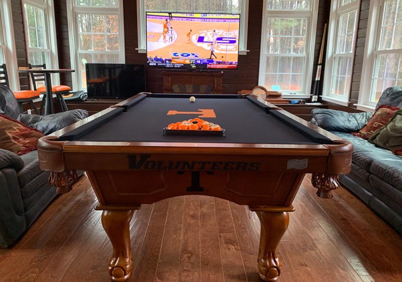 Tennessee Vols Logo Pool Table | 8Foot Billiard Table